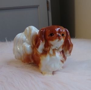 Vintage Kitsch Pekignese Dog Figurine